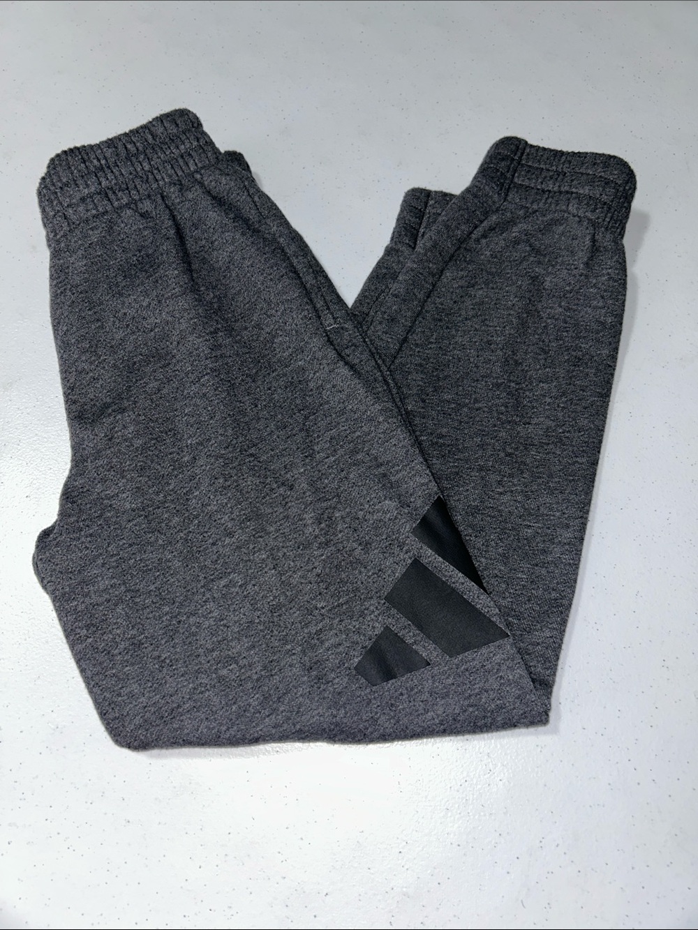 Adidas Boy’s Gray Sweatpants Joggers Size S (8)
